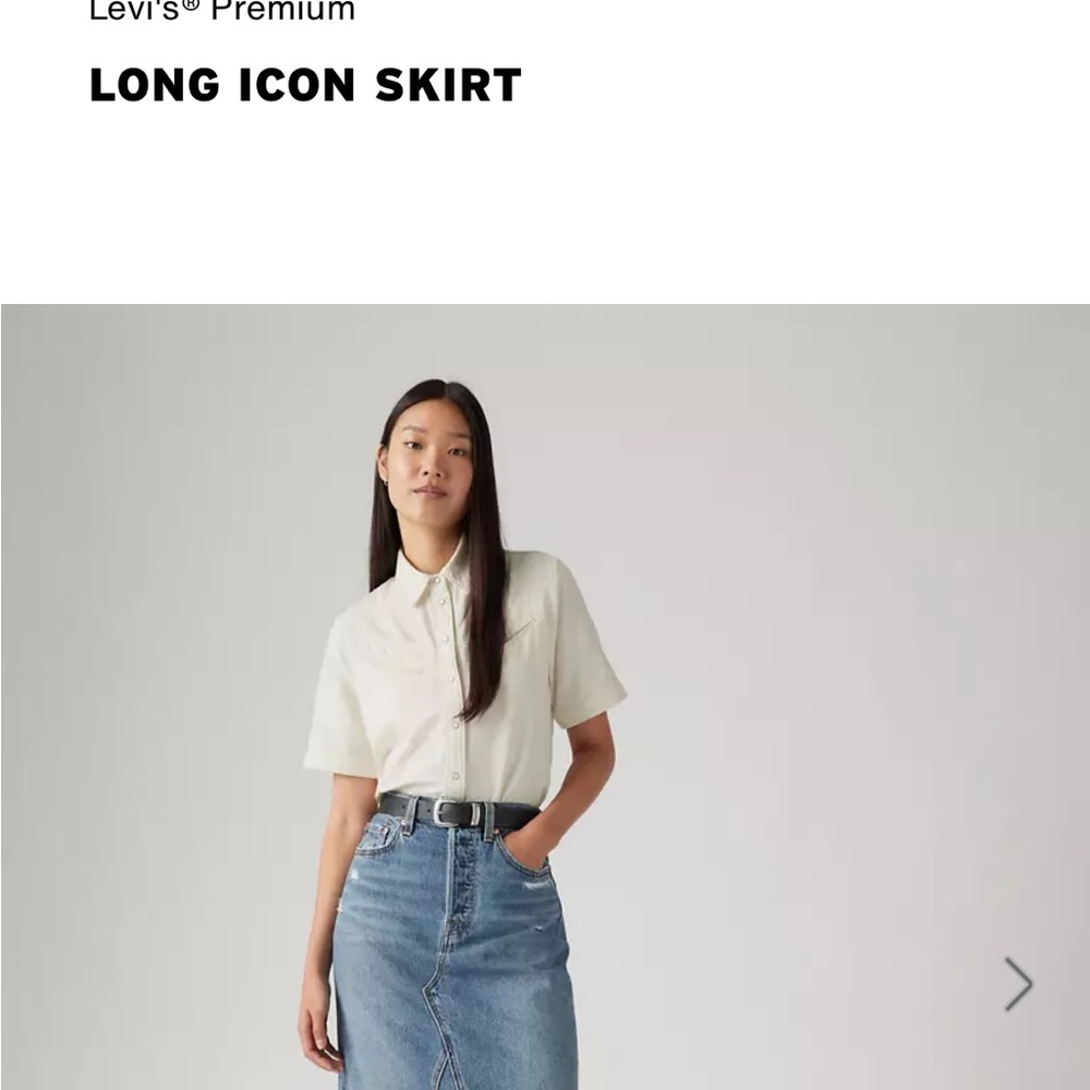 Levi's Blue Maxi Skirt - Picture 9 of 9
